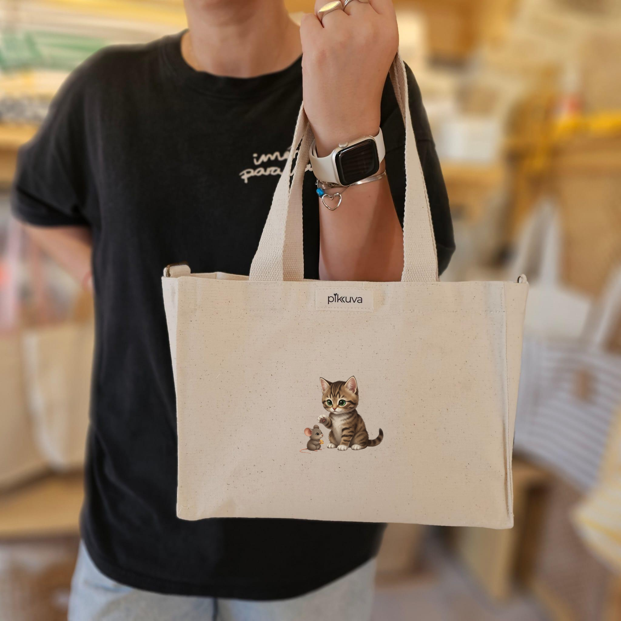 Mini Canvas Tote Bag - Thick, Durable Fabric