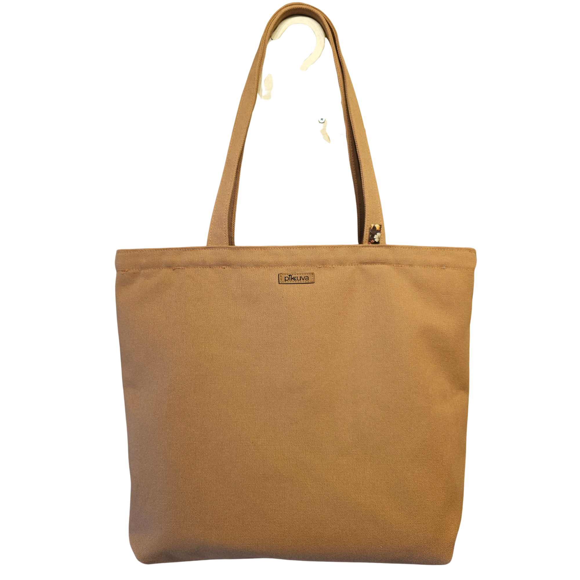 Camel Handle Zippered Camel Catbag Canvas Fabric Bag