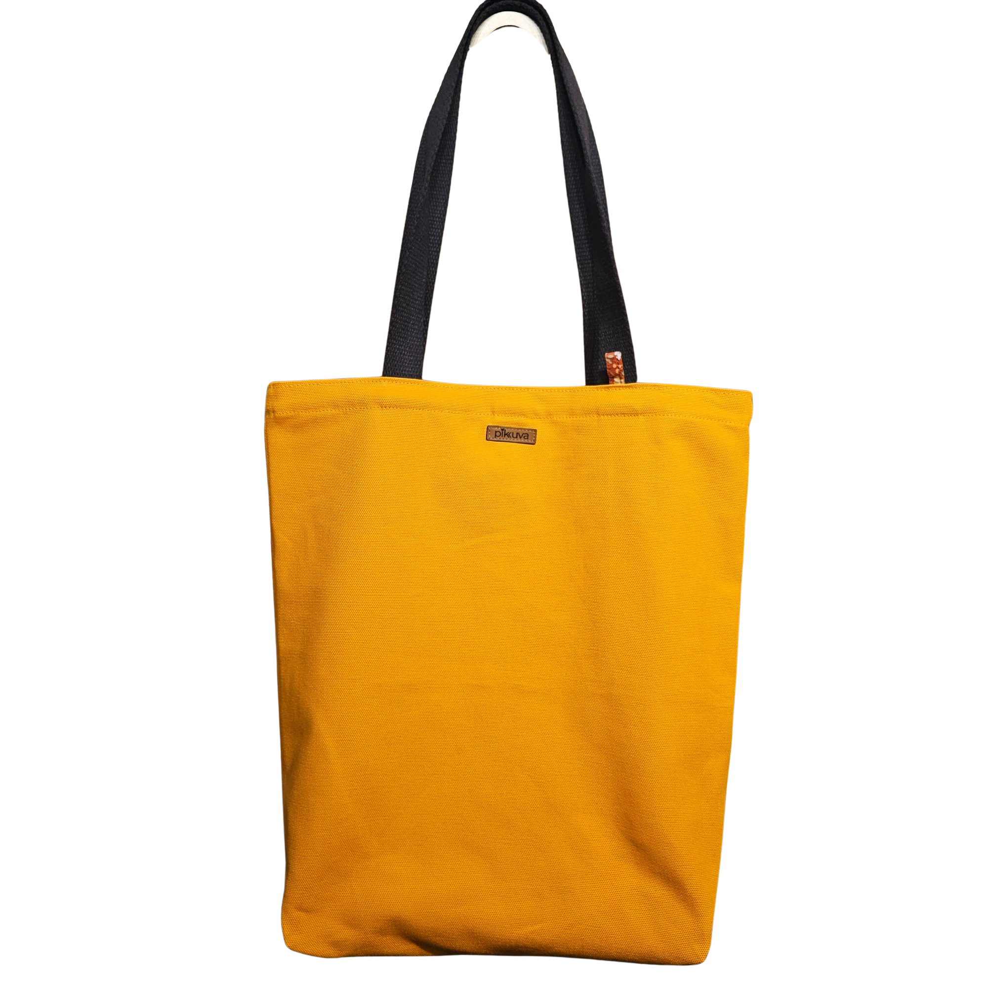 Canvas Bottom Long Bag - Fabric, 380gr Canvas, Orange, Lining, Poplin, Wildflower Orange, Column, 3cm Column, Black, Snap, Large Snap Press, Oxide, Label, Leather Pikkuva, Light Tan